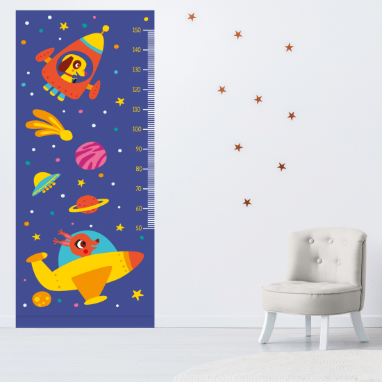 Medidor infantil Vinilo Adhesivo - Espacio