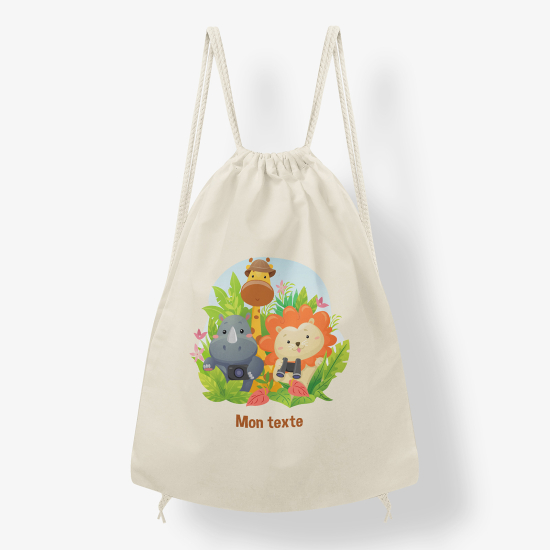 Mochila personalizada - Animales de la jungla