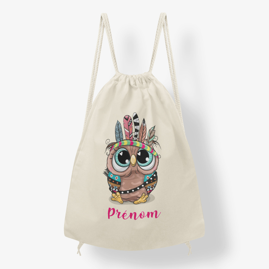 Mochila personalizada - Búho indio