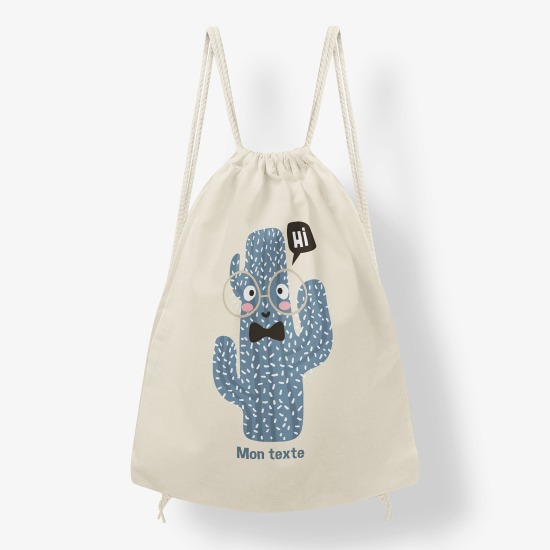 Mochila personalizada - Cactus azul