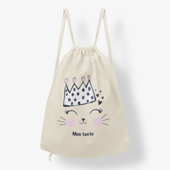 Mochila personalizada - Gatito corona