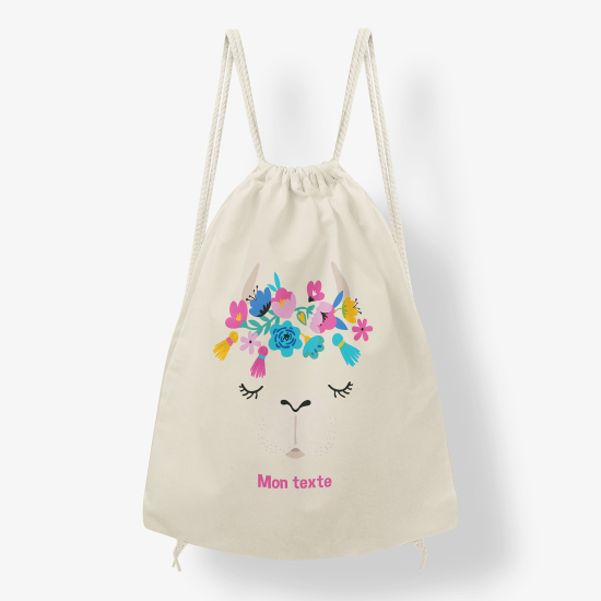 Mochila personalizada - Gato floreado