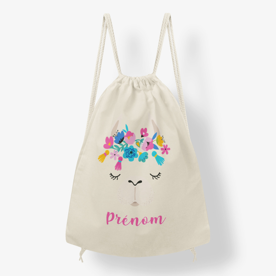 Mochila personalizada - Gato floreado