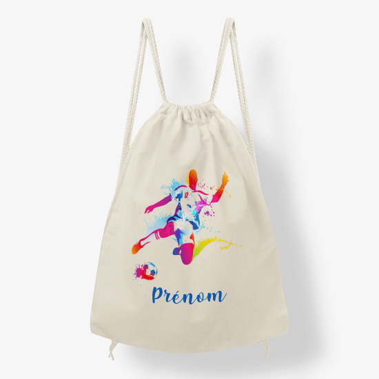 Mochila personalizada - Jugador de fútbol