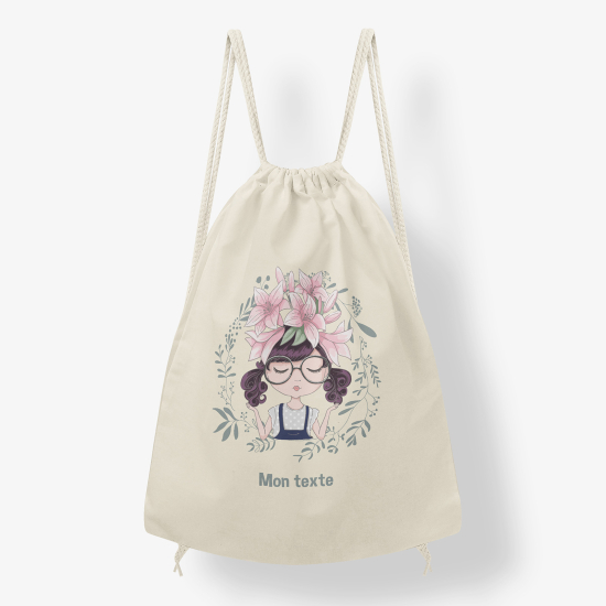 Mochila personalizada - Niño florecido