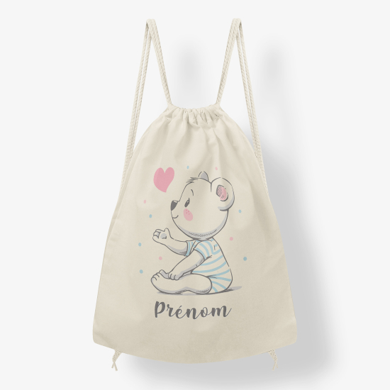 Mochila personalizada - Osito corazón