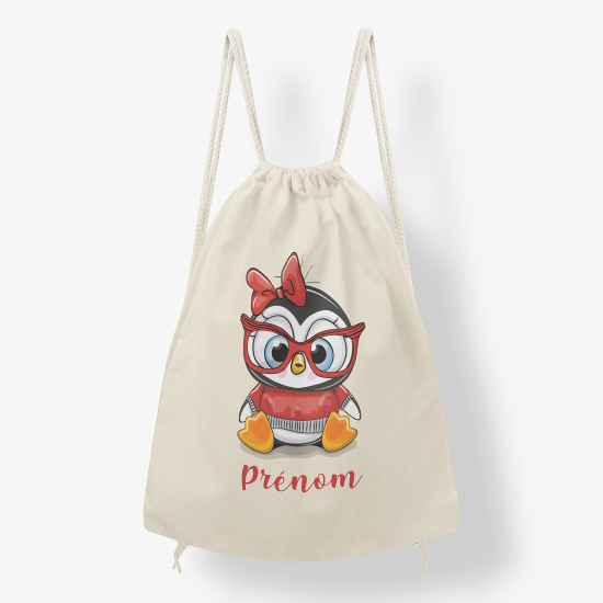 Mochila personalizada - pingüino