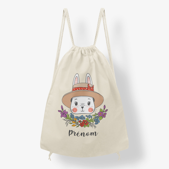 Mochila personalizada - Sombrero conejo