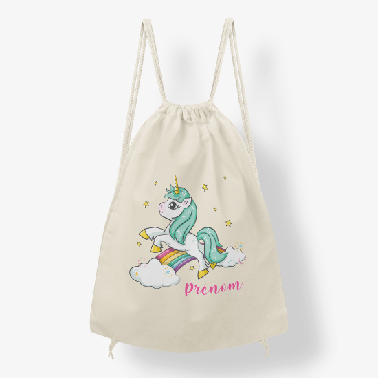 Mochila personalizada - Unicornio arcoíris