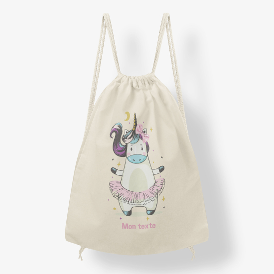 Mochila personalizada - Vaca unicornio