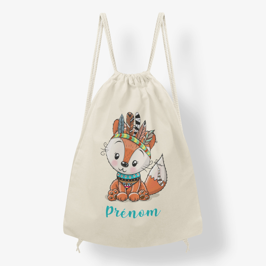 Mochila personalizada - zorro indio