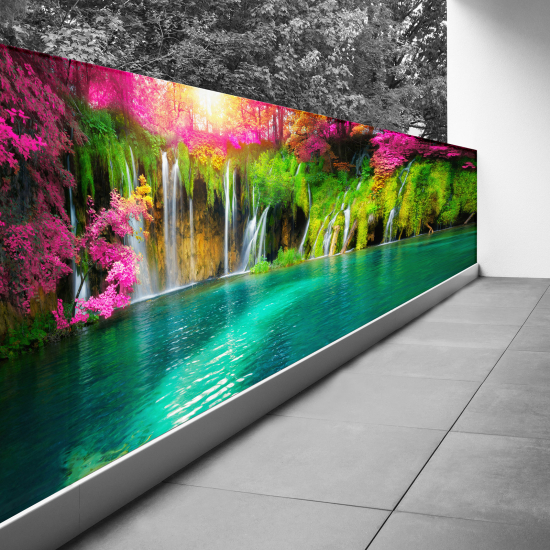Pantalla de privacidad para balcón - 110x275 cm - Cascadas
