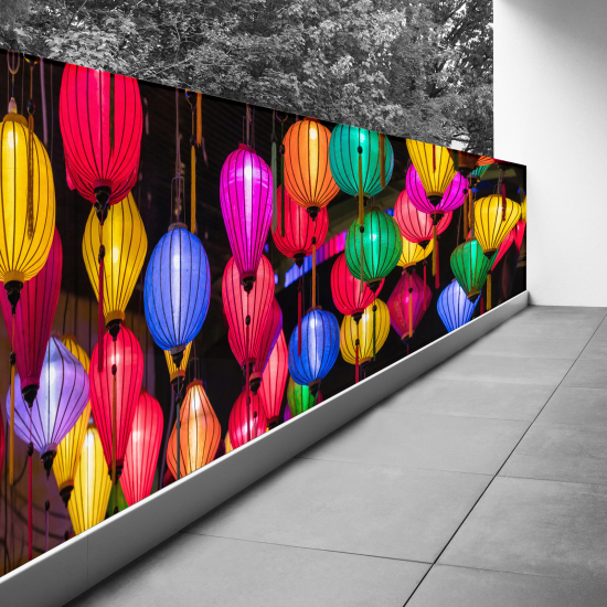 Pantalla de privacidad para balcón - 110x412 cm - Linterna en Vietnam