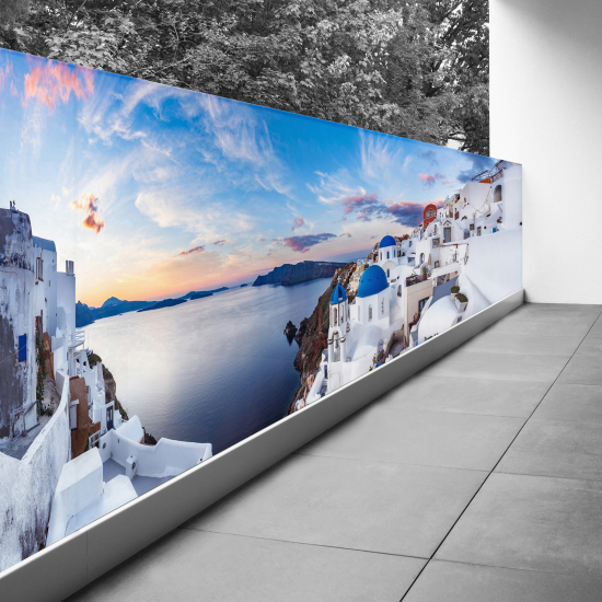 Pantalla de privacidad para balcón - 120x390 cm - Santorini