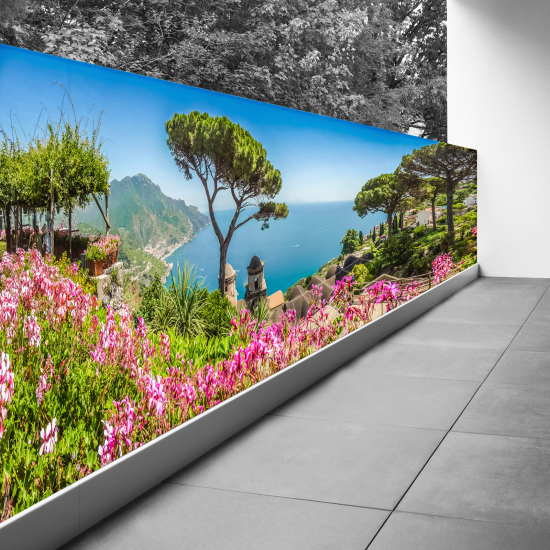 Pantalla de privacidad para balcón - 130x325 cm - Vista lado Italia
