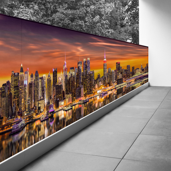 Pantalla de privacidad para balcón - 130x487 cm - Nueva York
