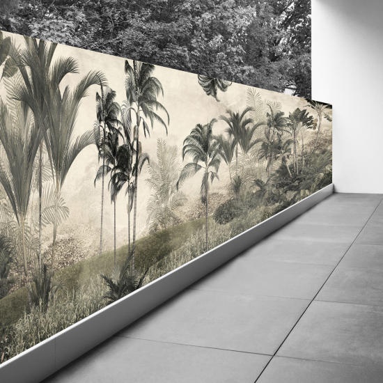 Pantalla de privacidad para balcón - 90x337 cm - Selva tropical