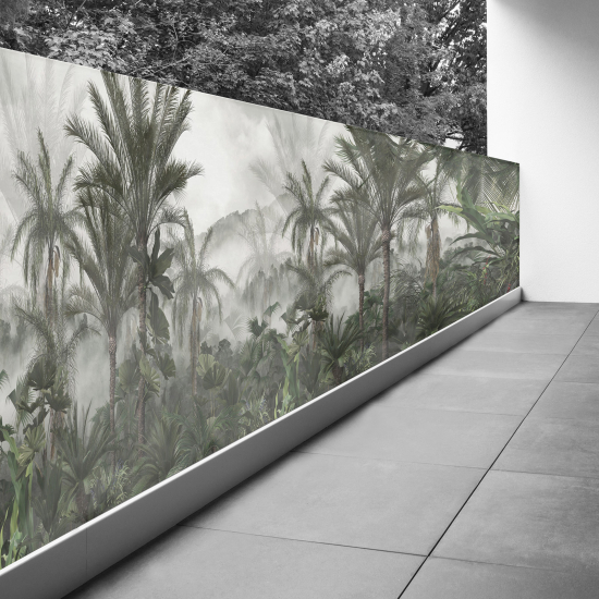 Pantalla de privacidad para balcón - 90x337 cm - Selva tropical