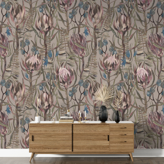 Papel pintado con motivos XL - Motivo botánico