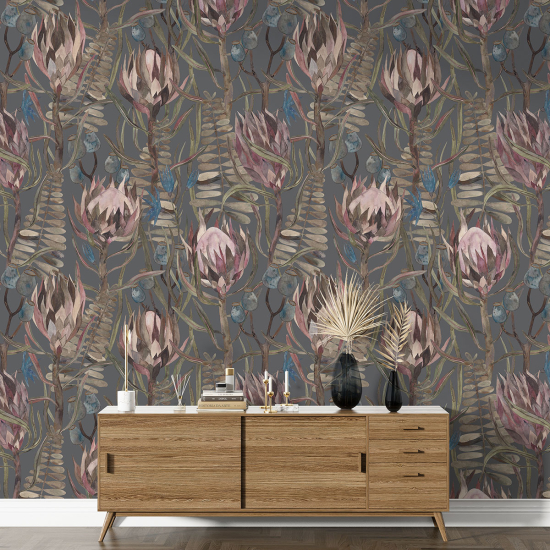 Papel pintado con motivos XL - Motivo botánico