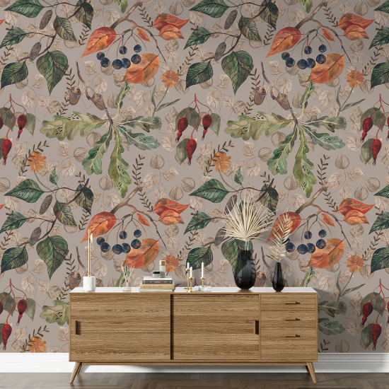 Papel pintado con motivos XL - Motivo botánico