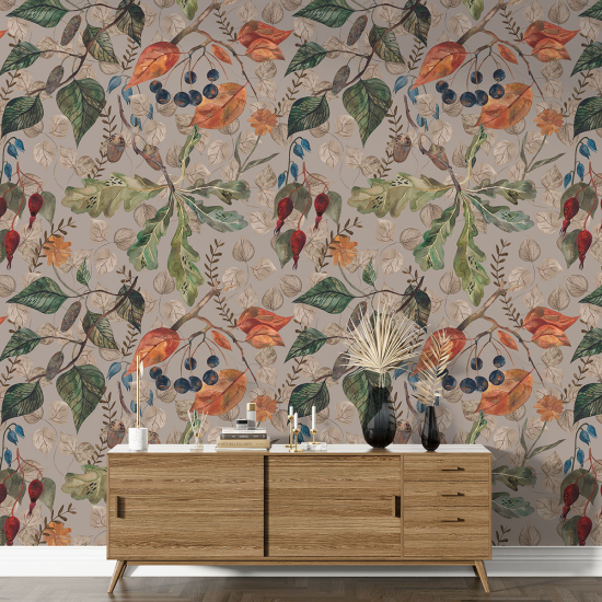 Papel pintado con motivos XL - Motivo botánico