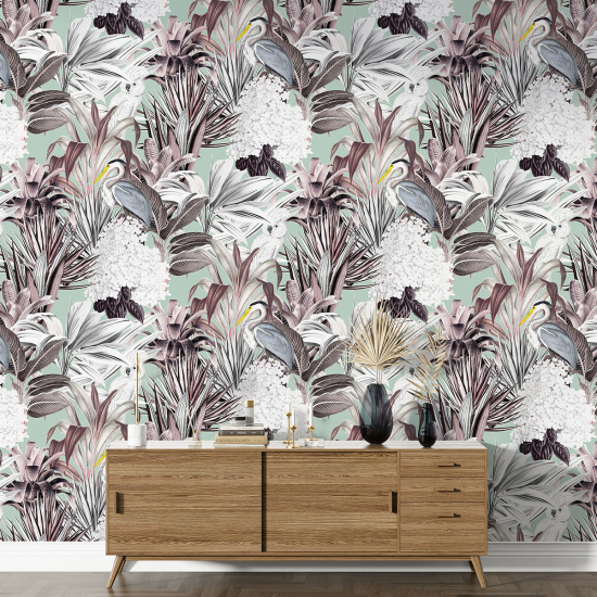 Papel pintado con motivos XL - Motivo botánico