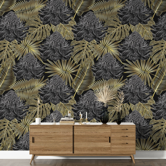 Papel pintado con motivos XL - Motivo botánico