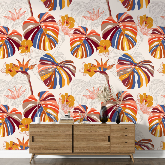 Papel pintado con motivos XL - Motivo botánico