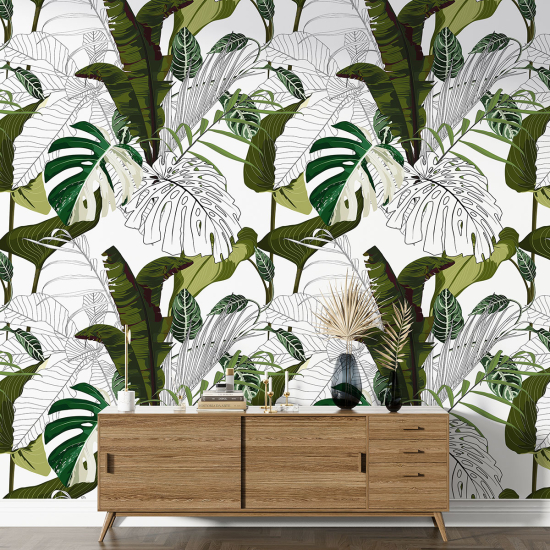 Papel pintado con motivos XL - Motivo botánico