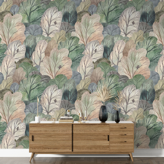 Papel pintado con motivos XL - Motivo botánico
