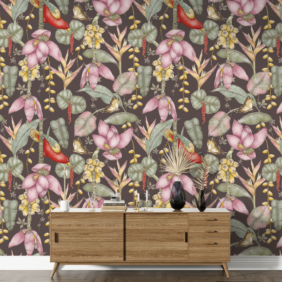 Papel pintado con motivos XL - Motivo floral