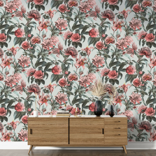 Papel pintado con motivos XL - Motivo floral