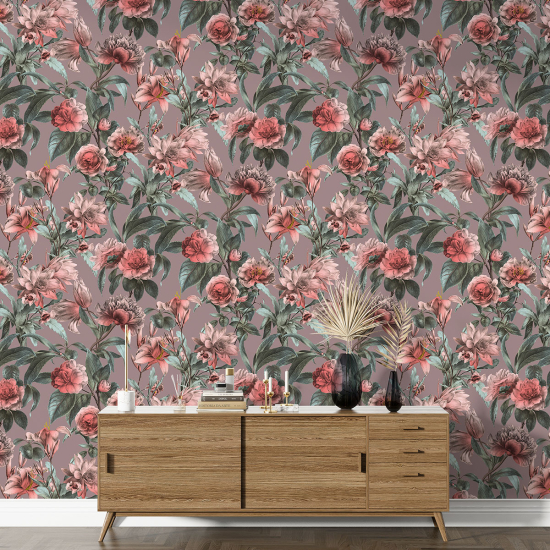 Papel pintado con motivos XL - Motivo floral
