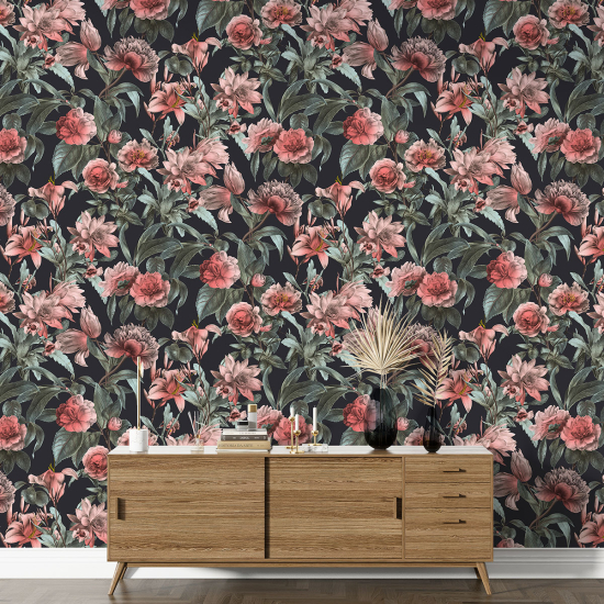 Papel pintado con motivos XL - Motivo floral