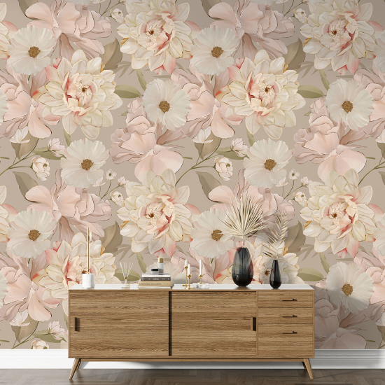 Papel pintado con motivos XL - Motivo floral
