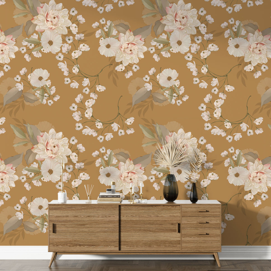 Papel pintado con motivos XL - Motivo floral