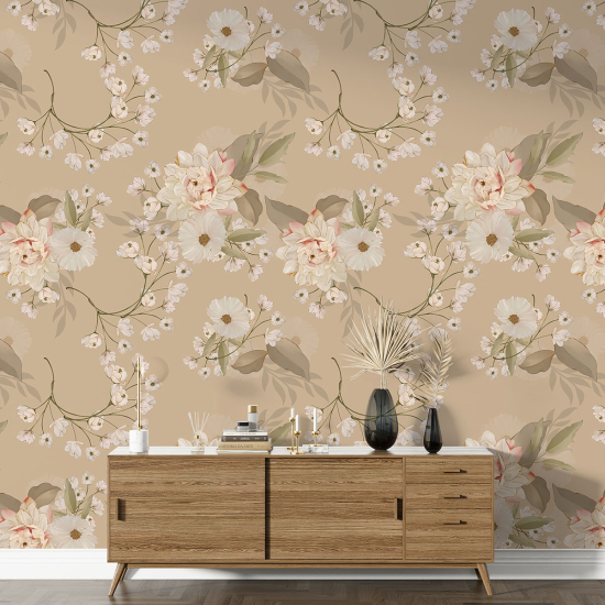 Papel pintado con motivos XL - Motivo floral
