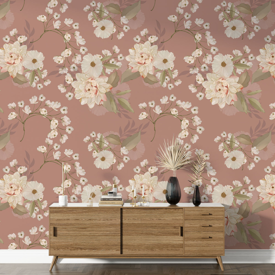 Papel pintado con motivos XL - Motivo floral