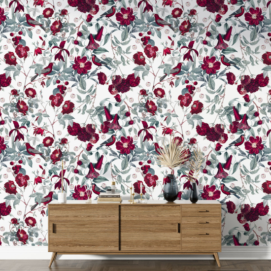 Papel pintado con motivos XL - Motivo floral
