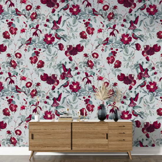 Papel pintado con motivos XL - Motivo floral