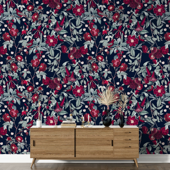 Papel pintado con motivos XL - Motivo floral