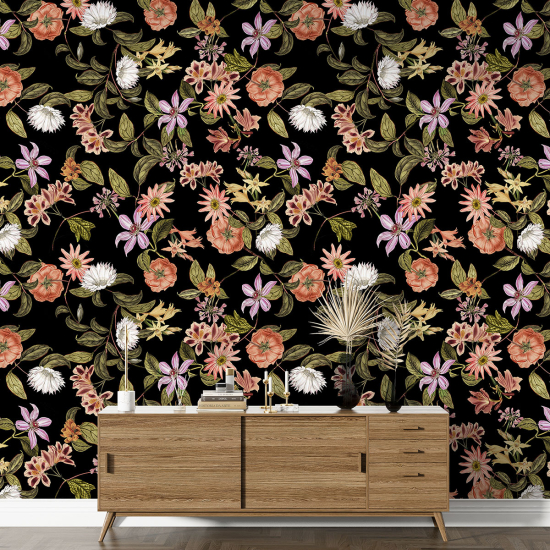 Papel pintado con motivos XL - Motivo floral
