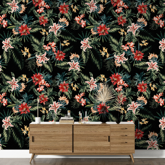 Papel pintado con motivos XL - Motivo floral