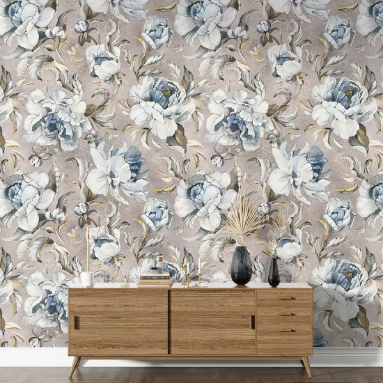 Papel pintado con motivos XL - Motivo floral