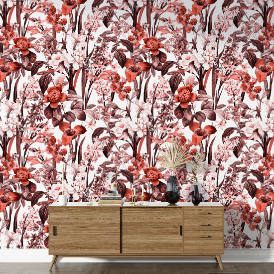 Papel pintado con motivos XL - Motivo floral