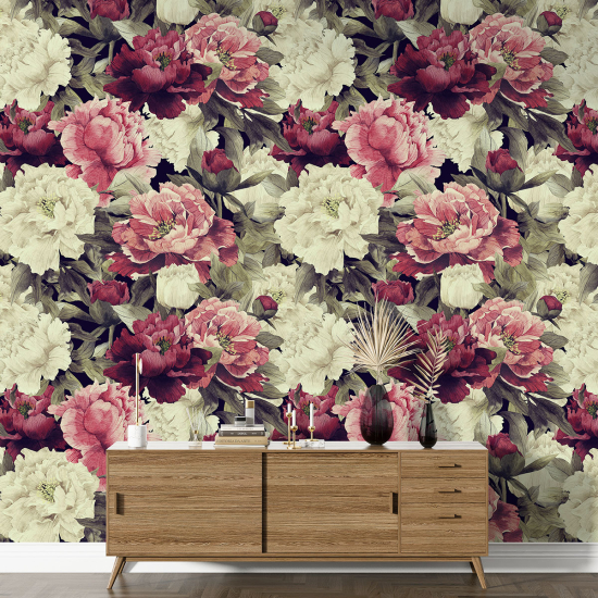 Papel pintado con motivos XL - Motivo floral