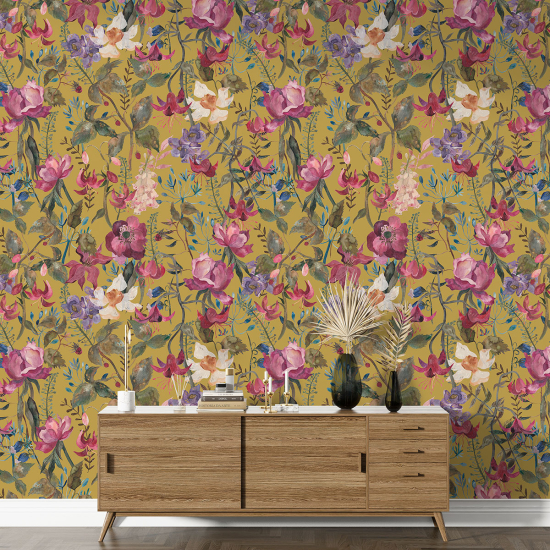 Papel pintado con motivos XL - Motivo floral