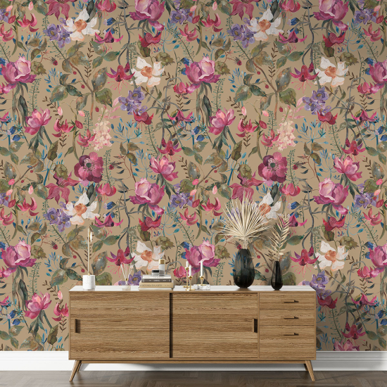 Papel pintado con motivos XL - Motivo floral