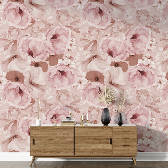 Papel pintado con motivos XL - Motivo floral
